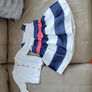 Baby dress with cardigan